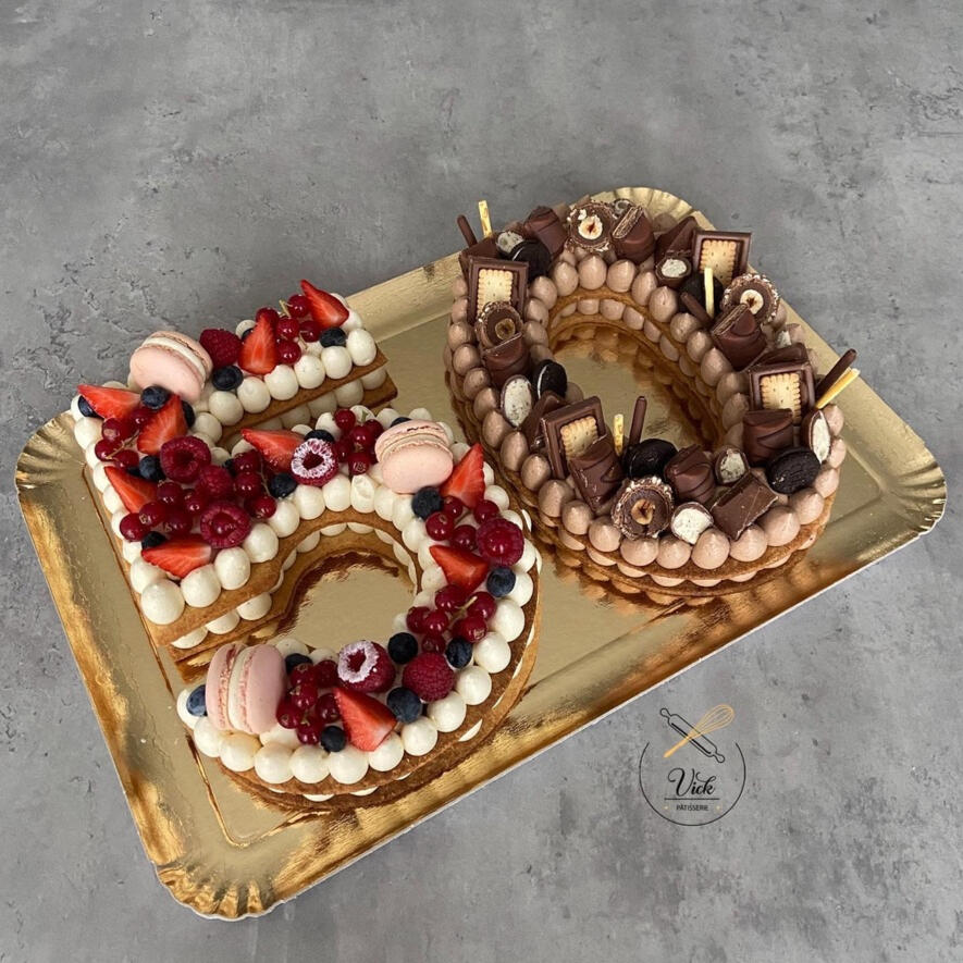 Number Cake - Fruits Rouges & Chocolat