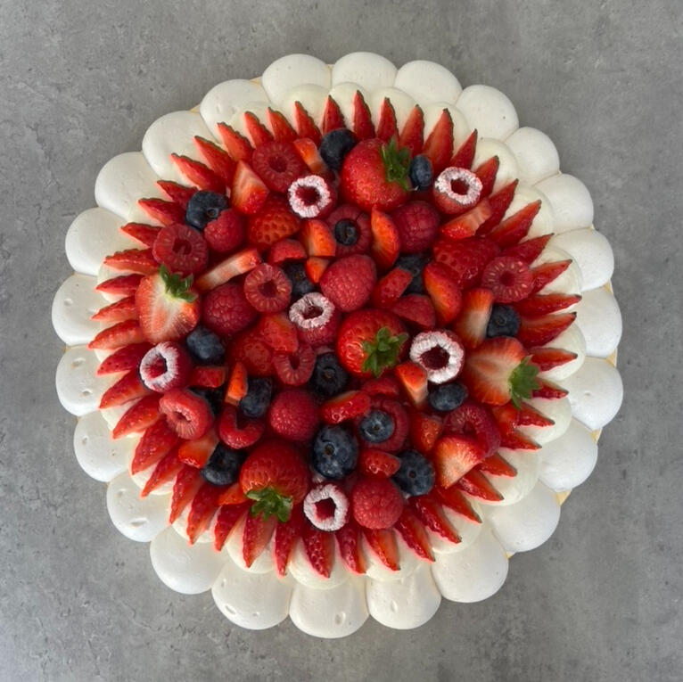 Pavlova fruits rouges (8 parts)