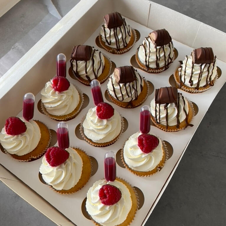 Cupcakes Fruits rouge & Nutella-Kinder